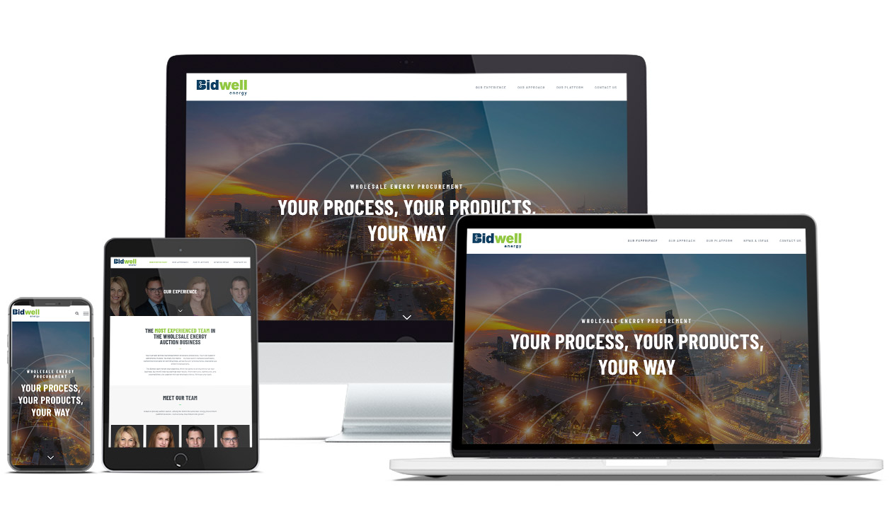 bidewell website screens