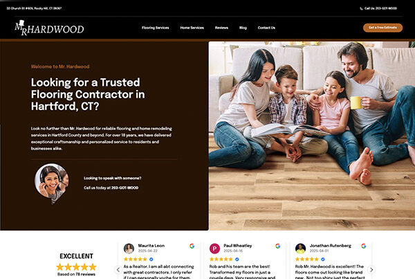 Mr. Hardwood website work from Glide Local
