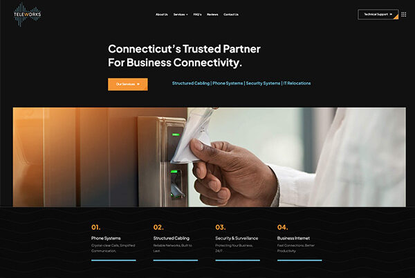 Teleworks website redesign